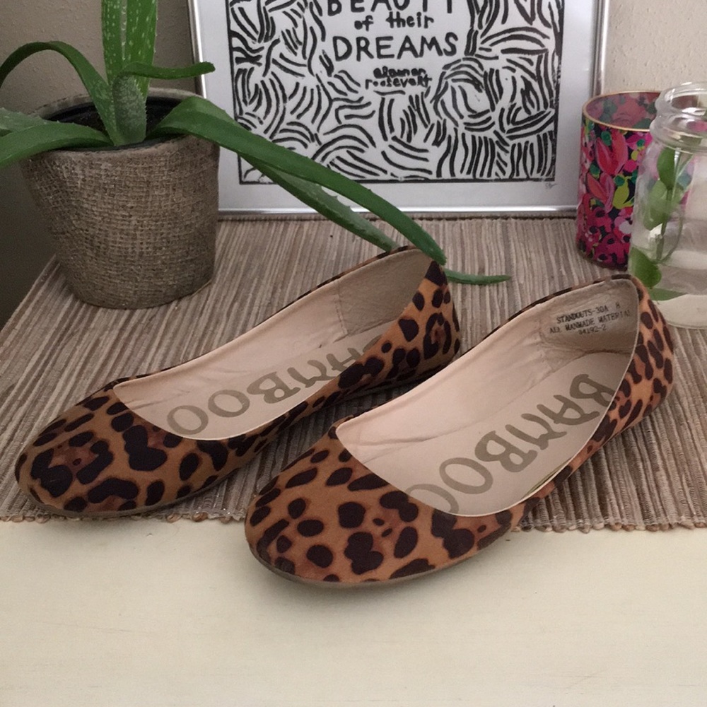Leopard Print Flats